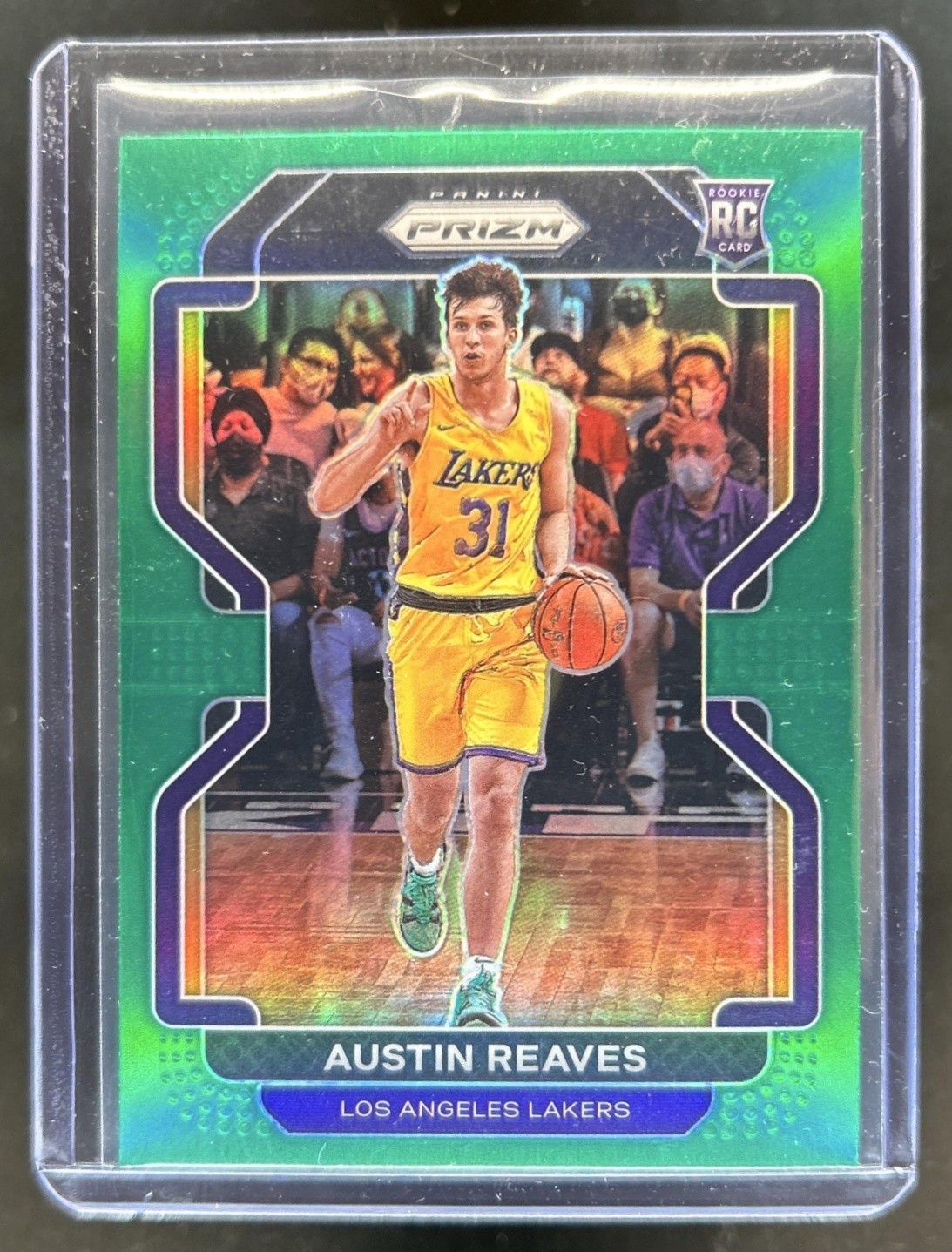 2021-22 Panini Prizm Austin Reaves RC Green Rookie #165 Lakers