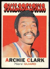 1971-72 Topps #106 ARCHIE CLARK Philadelphia 76ers EX