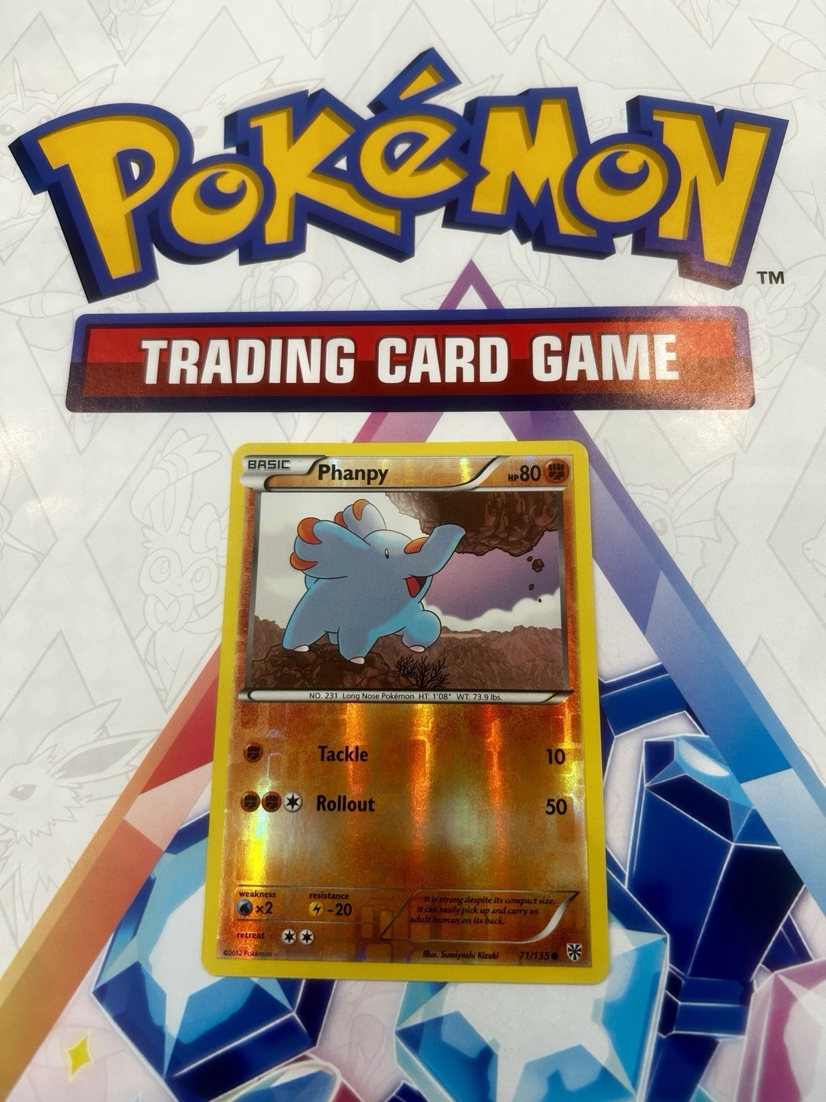 NEAR MINT! 2012 PHANPY 71/135 Reverse Holo Pokémon TCG BW Plasma Storm NM