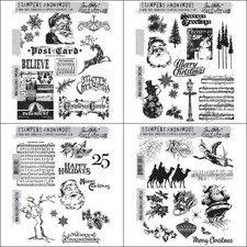 Tim Holtz Stampers Anonymous "MINI HOLIDAYS 1, 2, 3, or 4" Stamp Set YOU PICK