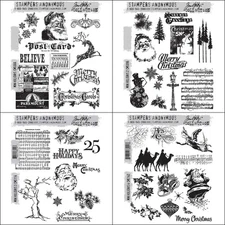 Tim Holtz Stampers Anonymous "MINI HOLIDAYS 1, 2, 3, or 4" Stamp Set YOU PICK