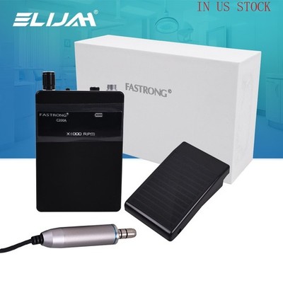 Portable Dental Lab Brushless Micromotor E-Type Grinding Polishing Machine BLACK