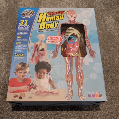 Wild Science Squeezy Hands-On Human Body with Anatomy Discovery Guide