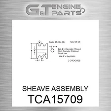 TCA15709 SHEAVE ASSEMBLY fits JOHN DEERE (Surplus Open Box)