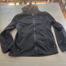Under Armour Cold gear Full Zip Hooded Jacket Youth Size XL Black