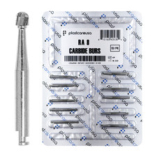 10 RA8 RA 8 Round Carbide Dental Burs Slow Speed Handpiece Friction Grip Drill