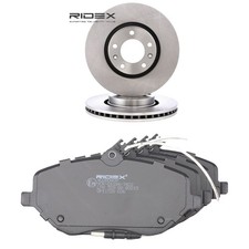 RIDEX Bremsenset Vorne Bremsscheiben Beläge passend für PEUGEOT 407 SW (6E)