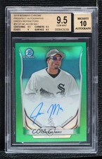 2014 Bowman Chrome Prospect Green Refractor 3/75 Jacob May BGS 9.5 Auto 0o1