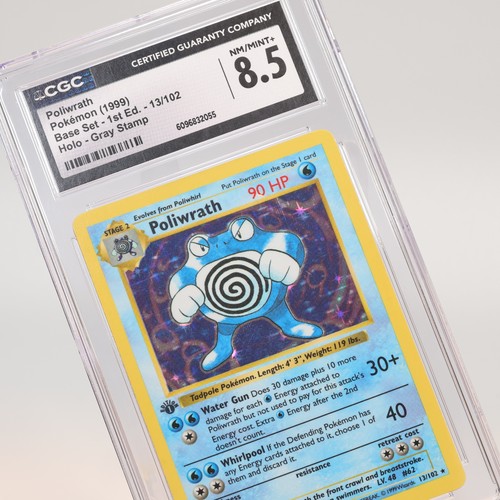 Poliwrath (1st Edition) graded CGC 8.5 for sale on eBay