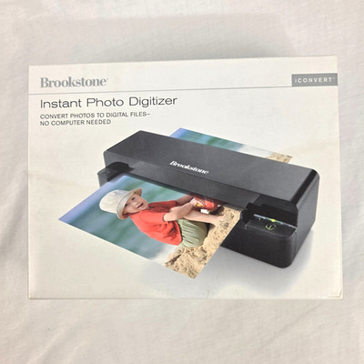 Brookstone Instant Photo Digitizer iConvert Convert Photos to Digital