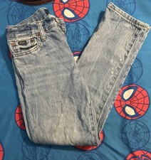 Polo Ralph Lauren Women  s Light Wash Straight Mid Rise Distressed Jeans 10