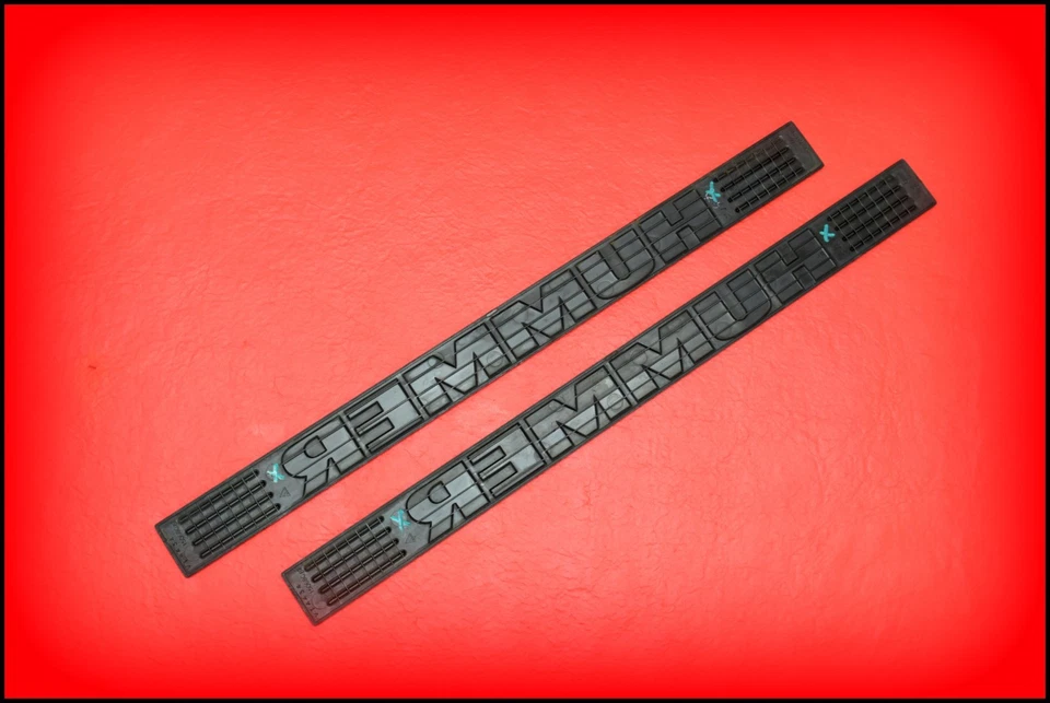 Juego de cubierta de moldura de placa de desgaste para umbral de puerta delantera Hummer H2 2003-2009 OEM - IZQUIERDA y derecha Foto 2 de 3