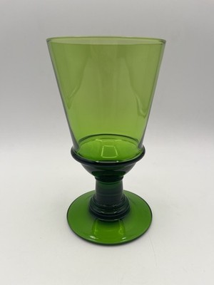 Darjeeling Apple Green Waterford Crystal Hand Blown 6 7/8'' Iced Tea Goblet EUC