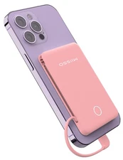 6000mah Built in Cables Power Bank, Travel Charger Built in USB C Cords Batte...