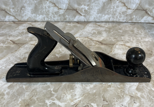 Vintage Stanley Bailey No. 5 Smooth Bottom Hand Plane Wood Planer 14" USA Made - Picture 3 of 23