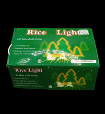 Rice Light 140 Mini Clear Bulb String 21 Fit Long 8 Way Flashing Christmas Light