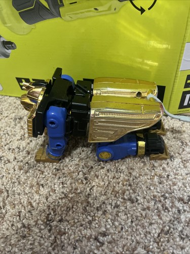 BANDAI 1996 POWER RANGERS ZEO MEGAZORD ZORD BLUE Gold LION SPHINX - Picture 3 of 4