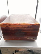 Antique 1951 Emerson 703B Phonograph Turntable Record Player Five Tube AM Radio