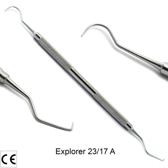 Dental Explorer Probe Set Examination Kit Dentist Tartar Calculus