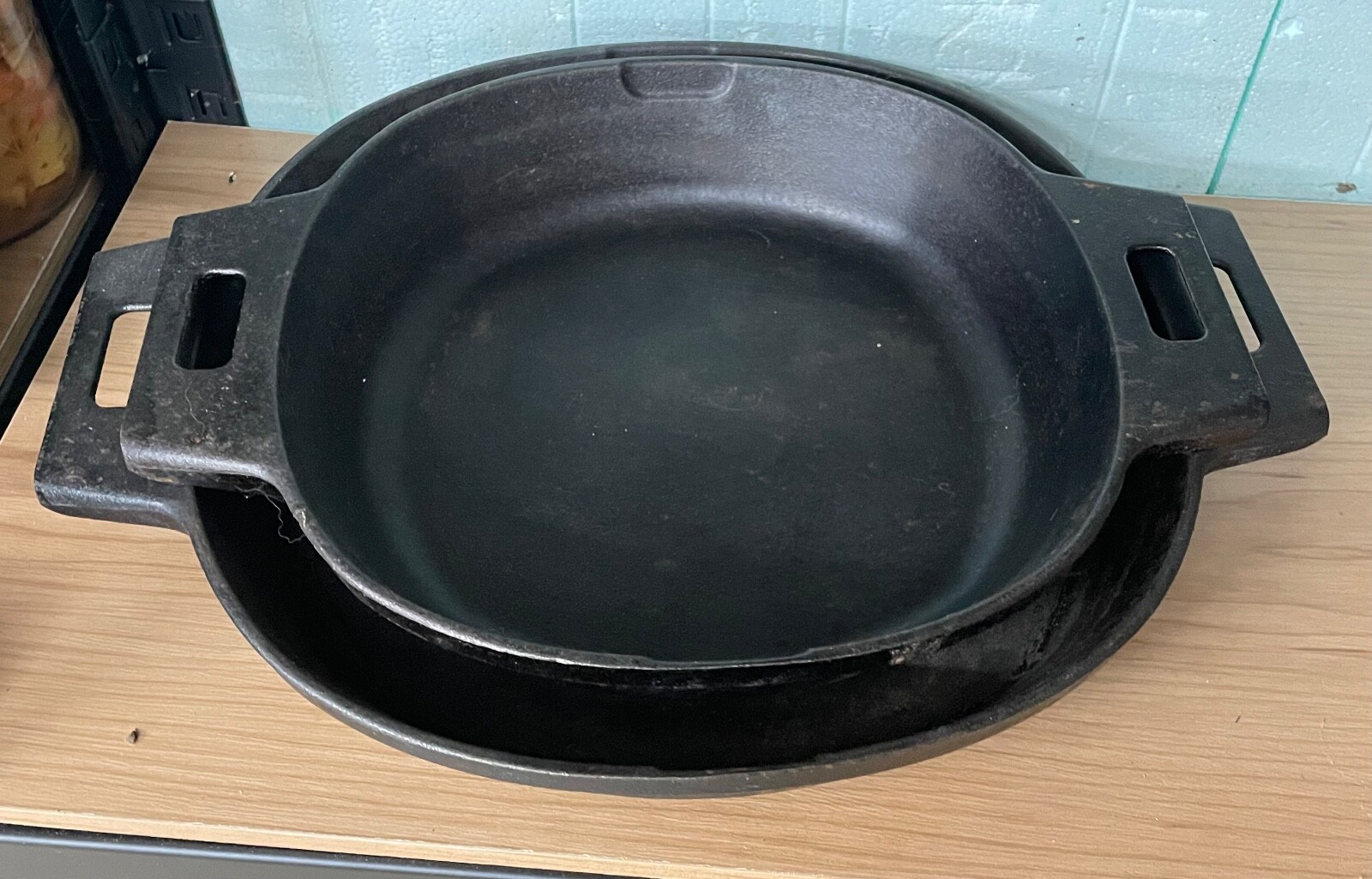 New Pampered Chef 5.5” Cast Iron Skillet Set of 2 100250. NEW. Not in Box. eBay