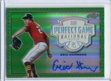 2020 Leaf Perfect Game Autographs Metal Green Prismatic Eric Hammond Auto 3/3