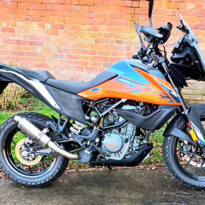 KTM 390 Adventure Exhaust Stainless Slip On Silencer Link Pipe