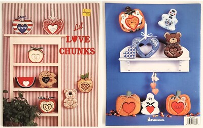 LIL' LOVE CHUNKS-WOOD PATTERNS & PAINTING-VINTAGE 1991-UNMARKED/LOOSE PAGES