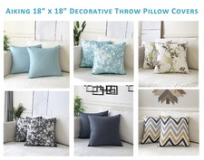Aiking Home Set of 2 18 x 18 inch Decorative Throw Pillow Covers