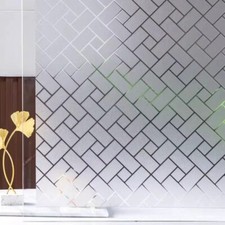 Decorative Frosted Window Films Sticker Privacy Glass Door Decals Static Clings