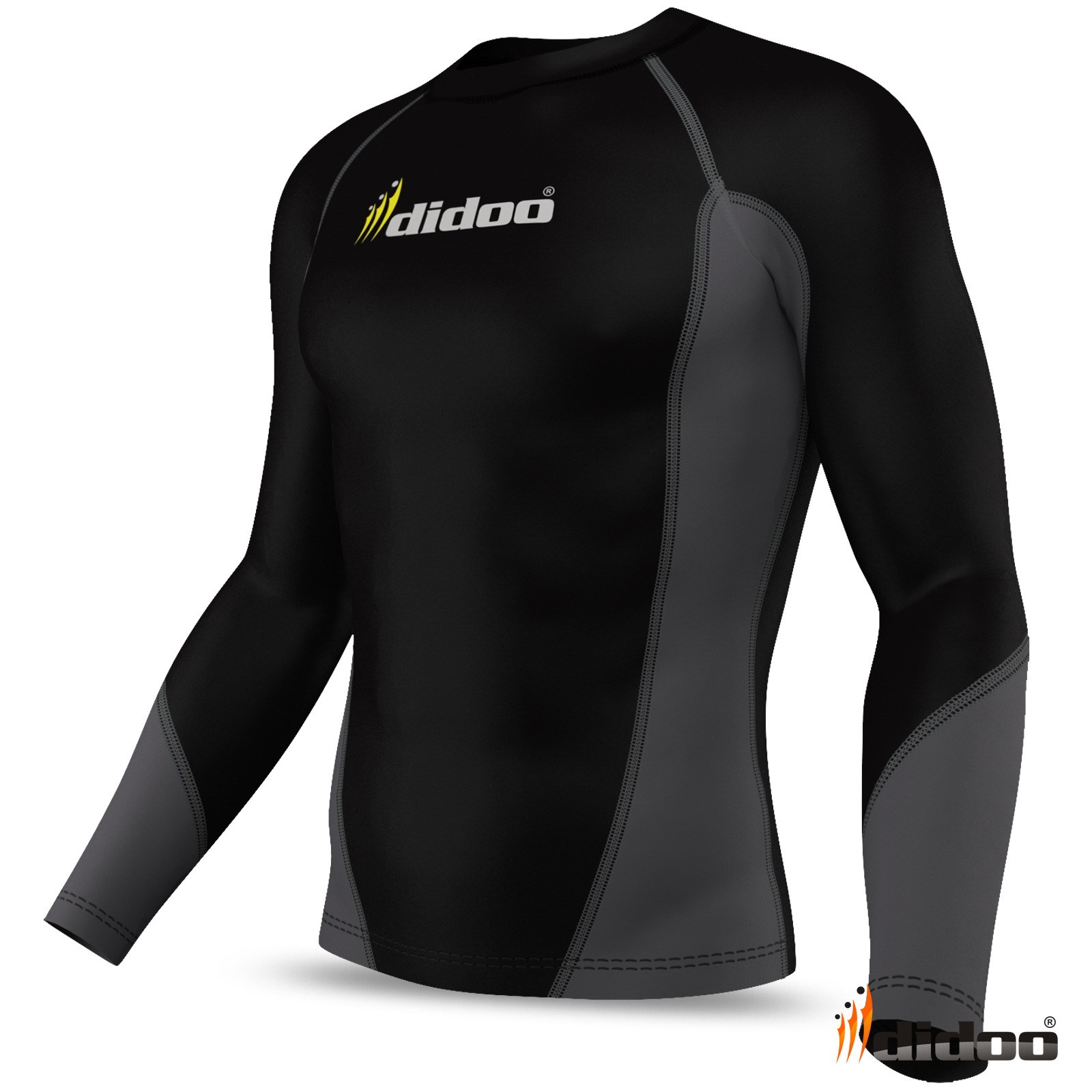 DIDOO Mens Compression Base Layer Thermal Long Sleeve Tshirt Winter