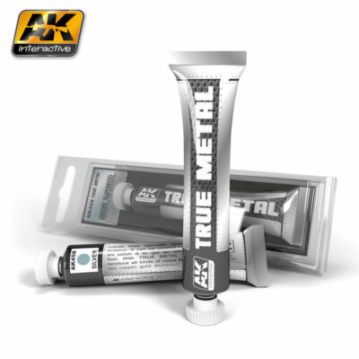 Ak Interactive AK-0458 True Metal Silver Metallfarbe