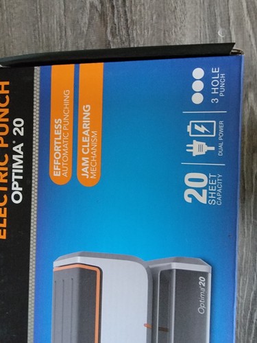 Swingline Optima 20 Electric Punch 3 Holes 20 Sheets - Electric NEW - Picture 3 of 6