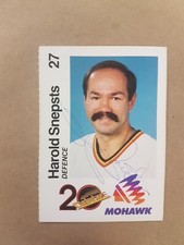 Harold Snepsts Autograph Card Signed Hockey Canucks Mohawk