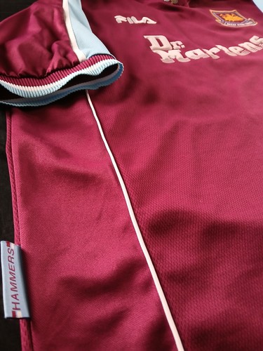WEST HAM UNITED FILA DR. MARTENS HOME JERSEY SIZE - Picture 4 of 7