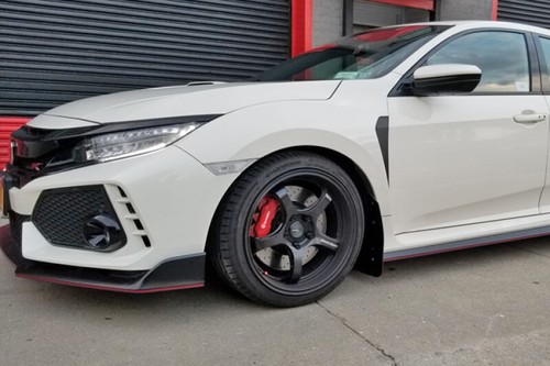 Rally Armor UR Black Mud Flap For 17-18 Honda Civic Type R (Type R Only) - Picture 5 of 10