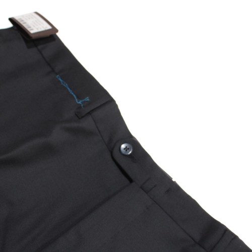 Valentini NWT Dress Pants Size 44 US In Solid Blue 100% Wool Made In Italy - 第 1/13 張圖片