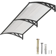 40"x60" Awning for Door Entrance Window Canopy PC Hollow SheetShade Cover Canopy