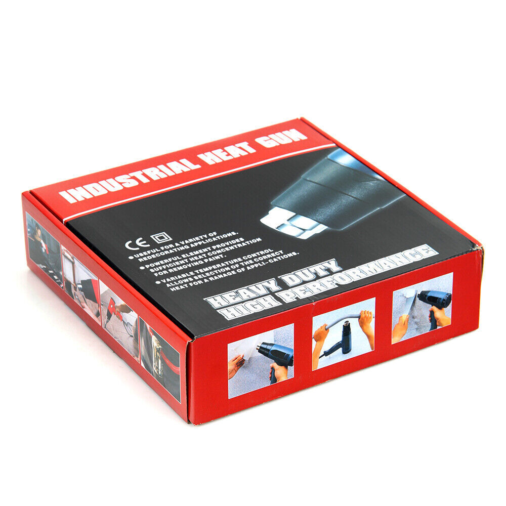 Electric Heat Gun Adjustable Temperature Hot Air Heating Tool Digital