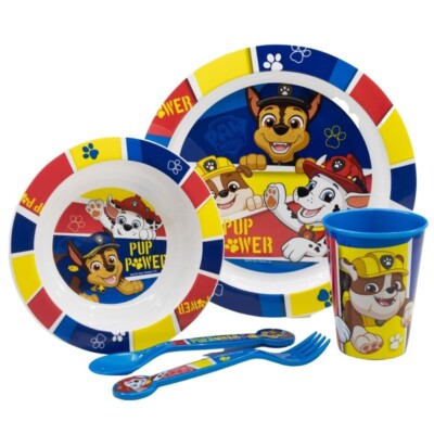 Paw Patrol Kids Kinder Figur BPA frei mikrowellengeeignet 5-teiliges Geschirrset