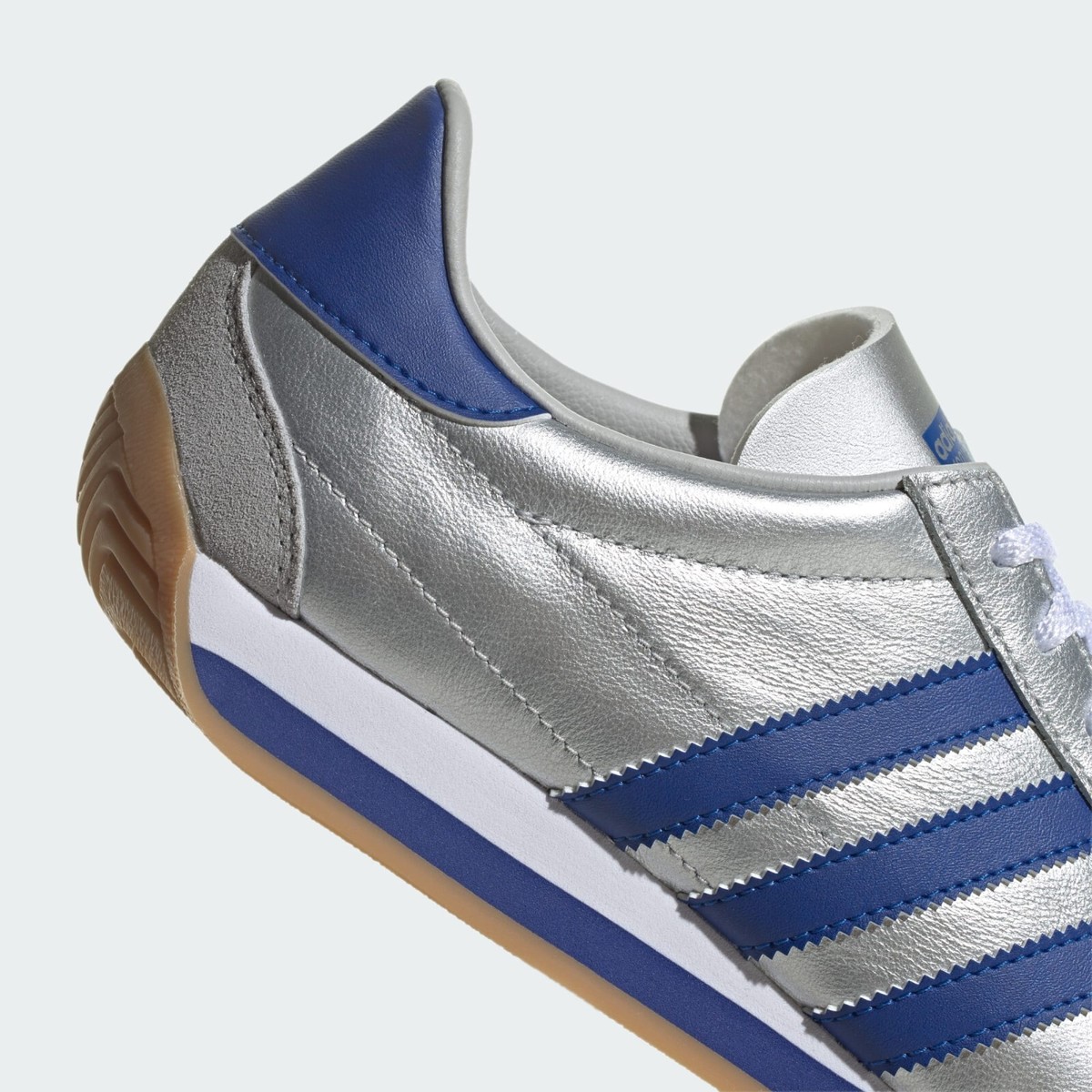 Size 8.5 - adidas Country OG Matte Silver Bright Blue for