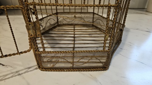 Boho Vintage (1950s) Decorative French Bird Cage. - Picture 8 of 11