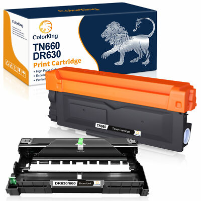2x TN660 DR630 Toner and Drum for Brother DCP-L2540DW HL-L2320D L2360DW Printer