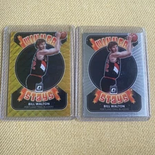 2021-22 Donruss Optic Bill Walton Winner Stays Gold Wave Prizm - SSP