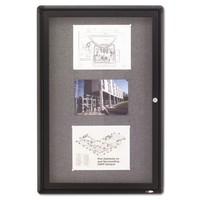 Quartet Enclosed Fabric-cork Board 24 X 36 Gray Surface Graphite Aluminum Frame on sale Quartet Enclosed Fabric-cork Board 24 X 36 Gray Surface Graphite Aluminum Frame on sale