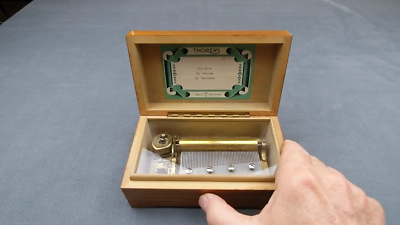 Excellent Vintage Swiss Thorens Music Box: 50 Notes, 3 Songs