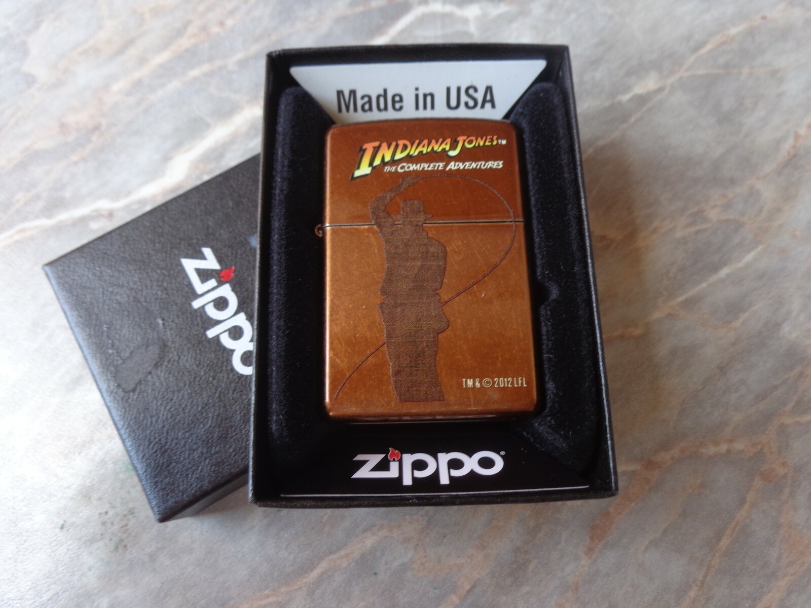 RARE 2012 ZIPPO INDIANA JONES THE COMPLETE ADVENTURES (RAIDERS OF THE LOST ARK)