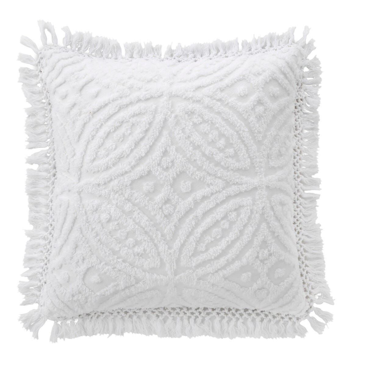 Bianca Savannah Soft Cotton Chenille Quilt Cover Set White eBay