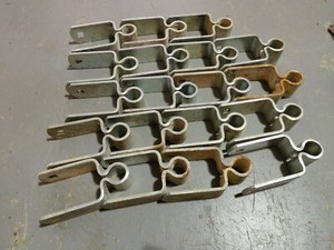 19-QTY SST Gate Hardware F20335SH Heavy Duty Bolt On Gate Hinges, Used
