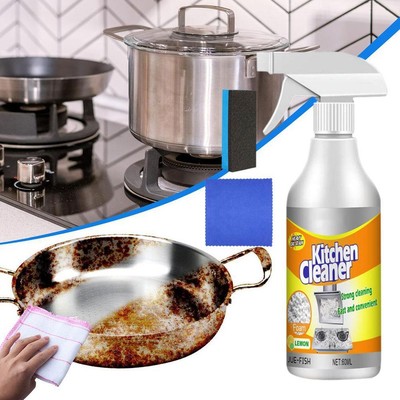 Kitchen Cleaner Spray Foam Grease Degreaser Remove Oil Dirt Home1/2/3 K7L8