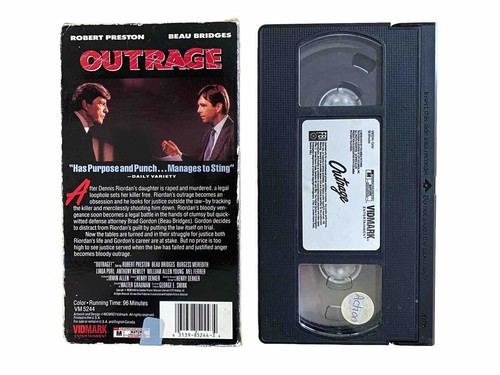 Outrage VHS, Vidmark VM5244, 1986, Ultra Rare, OOP Collectible Vtg Video HTF - Picture 7 of 10
